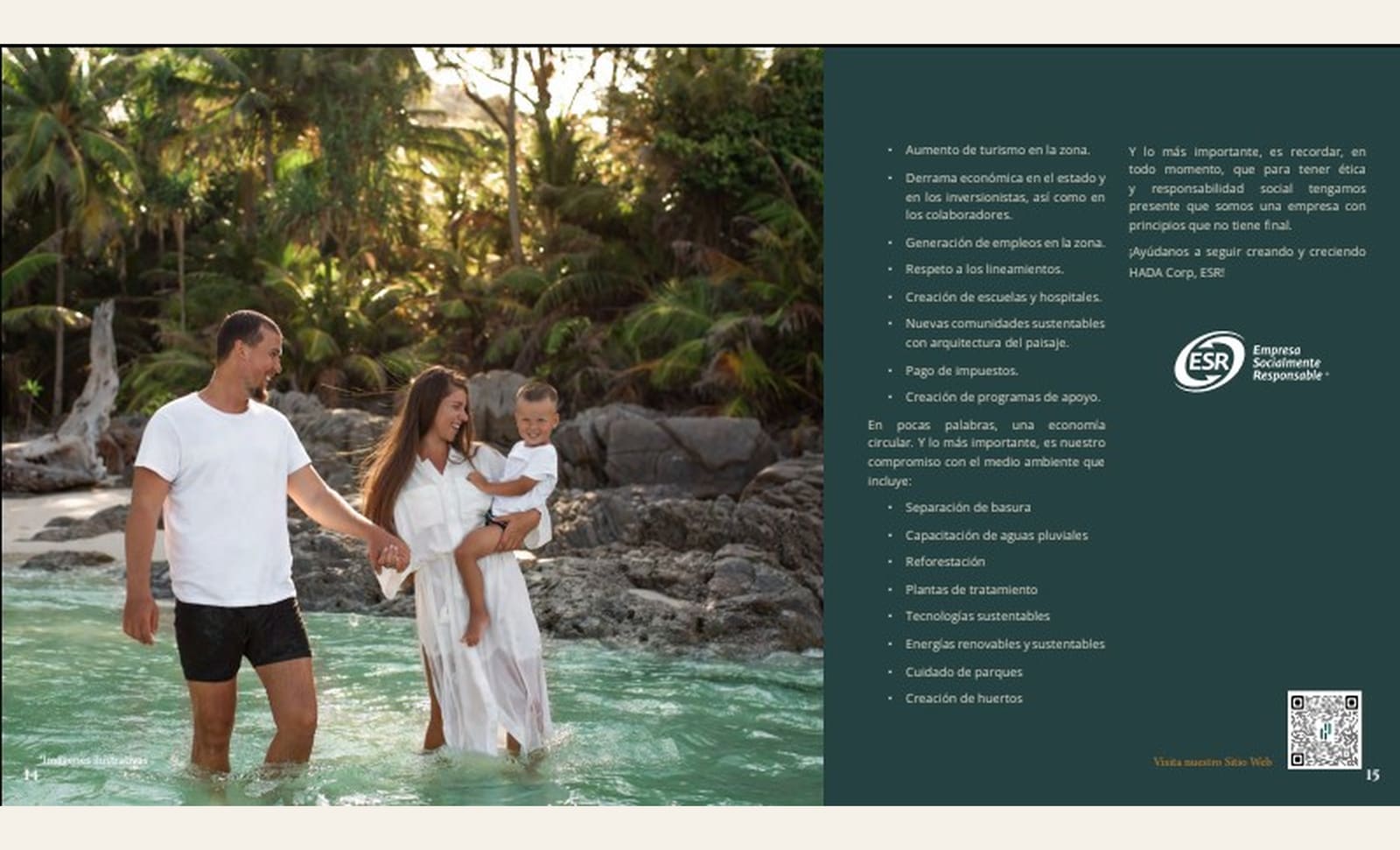 Revista HADA Corp, página de responsabilidad social