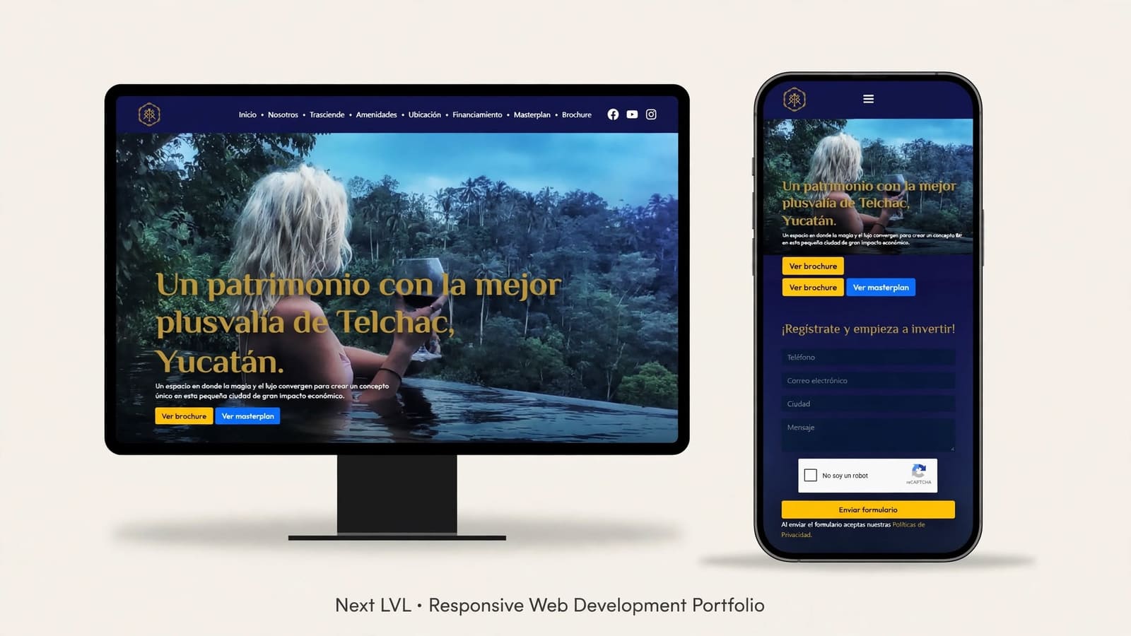 Sitio web responsivo de Runa Residencial